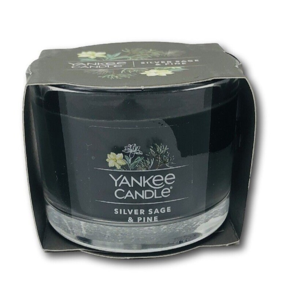 Yankee Candle Single Votive Mini Jar Candle Fragrance Silver Sage & Pine